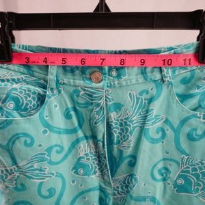 Lilly Pulitzer White Label Fish Capri Pants
